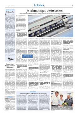 Je schmutziger, desto besser