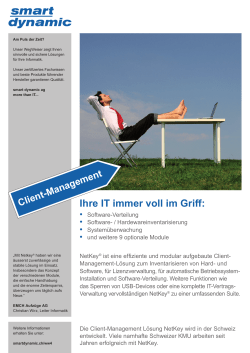 Ihre IT immer voll im Griff: