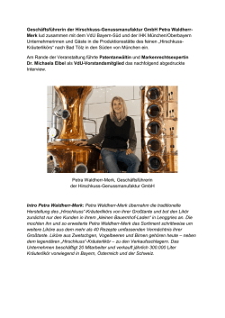 Interview mit Frau Waldherr-Merk