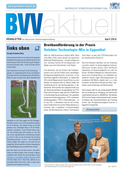 Ausgabe 1/2016 - Bayerische Vermessungsverwaltung