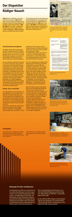 Dispatcher - Industriemuseum Brandenburg