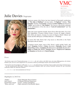 Julie Davies Soprano