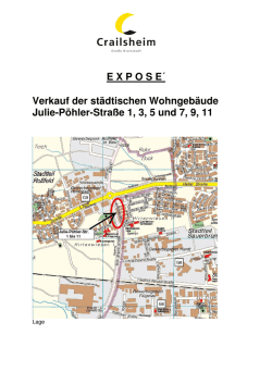 E X P O S E&acute; Verkauf der st&auml;dtischen Wohngeb&auml;ude Julie