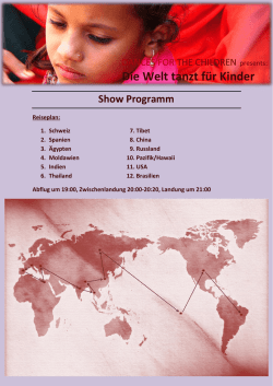 Die Welt tanzt f&uuml;r Kinder
