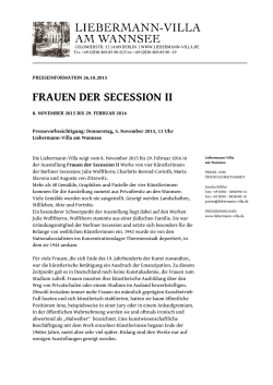 21.10.2015 Frauen der Secession II - Liebermann