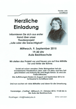 Einladung - Sch&ouml;ftland
