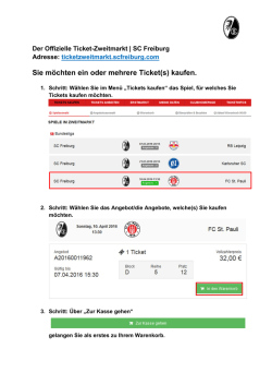 Sie m&ouml;chten ein oder mehrere Ticket(s) kaufen.