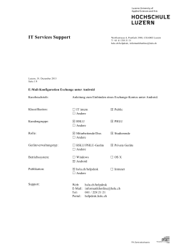 E-Mail Konfiguration Android