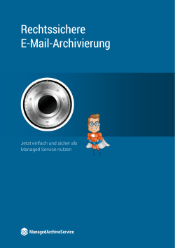 E-Mail - Archivierungsl&ouml;sung - EBS EDV
