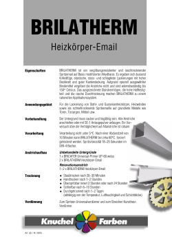Heizkörper-Email - Knuchel Farben AG