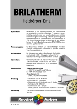 Heizk&ouml;rper-Email - Knuchel Farben AG