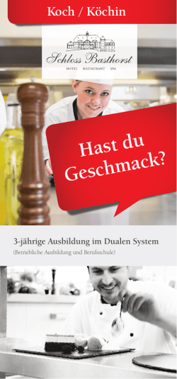Hast du Geschmack?