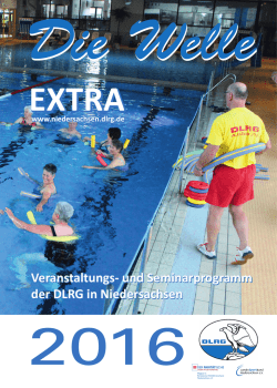 Die Welle extra 2016 - DLRG LV Niedersachsen eV