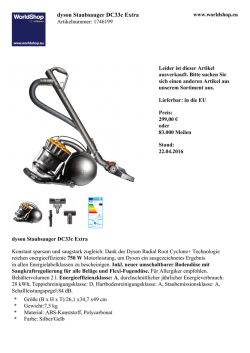dyson Staubsauger DC33c Extra