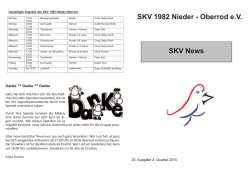 SKV 1982 Nieder - Oberrod e.V. SKV News
