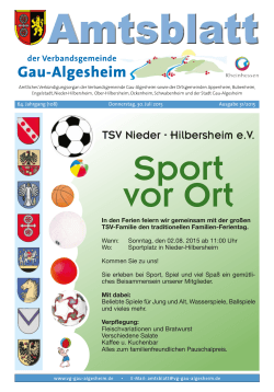 TSV Nieder - Hilbersheim e.V. - Verbandsgemeinde Gau
