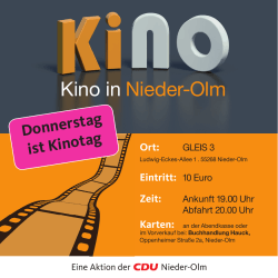 Kino in Nieder-Olm - CDU Verbandsgemeinde Nieder-Olm
