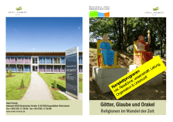 G&ouml;tter, Glaube und Orakel