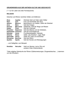 GRUNDWISSEN AUS DER ANTIKEN KULTUR UND GESCHICHTE