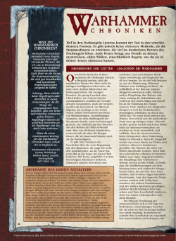 Dienerinnen der Götter - Amazonen bei Warhammer