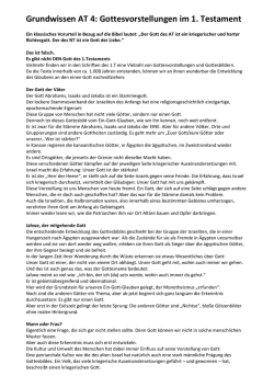 Grundwissen AT 4 - Pfarrverband Dachau