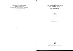 Deckblatt und Inhaltsverzeichnis - Akademie der Wissenschaften