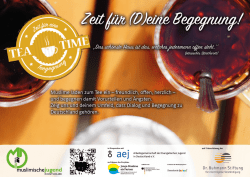 Muslime laden zum Tee ein— freundlich offen herzlich —