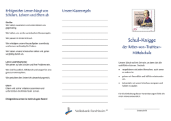 Schulregeln (Schnulknigge) - Ritter-von