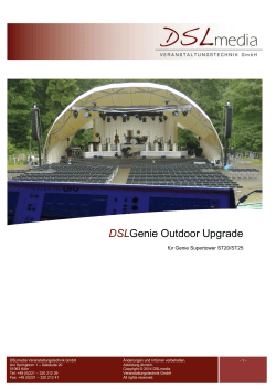 DSLGenie Outdoor Upgrade - DSLmedia Veranstaltungstechnik