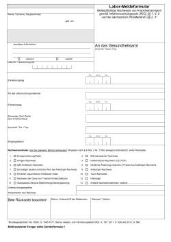Labor-Meldeformular
