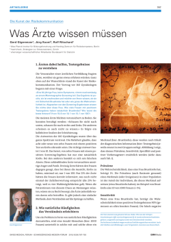 Was Ärzte wissen müssen