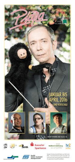 januar bis april 2016