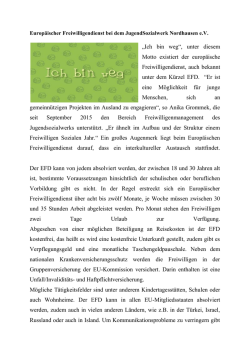 „Ich bin weg“, unter diesem Motto existiert der europäische