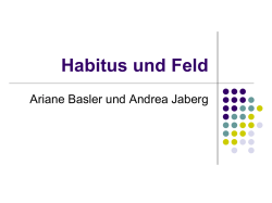 Habitus und Feld