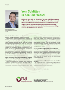 Vom Schlitten in den Chefsessel