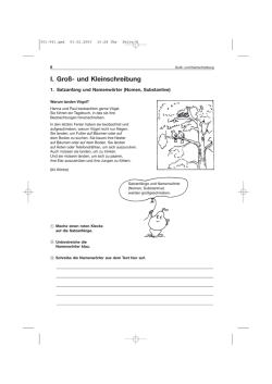 I. Gro&szlig;- und Kleinschreibung