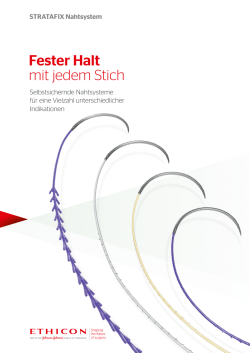 Fester Halt mit jedem Stich