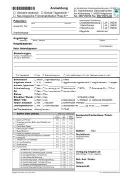 Anmeldung - Evangelisches Krankenhaus Gesundbrunnen