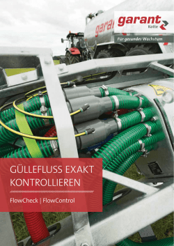 G&Uuml;LLEFLUSS EXAKT KONTROLLIEREN