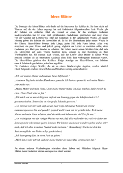 Ideen-Bl&auml;tter
