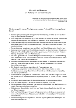 Herzlich Willkommen - Ver