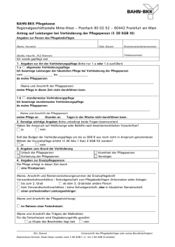Verhinderungspflege