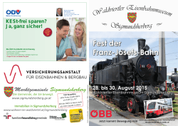 Fest der Franz-Josefs-Bahn Fest der Franz-Josefs-Bahn