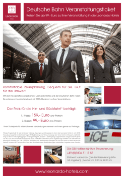 Deutsche Bahn Veranstaltungsticket