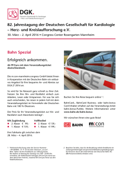 Informationen zur Anreise mit der Bahn