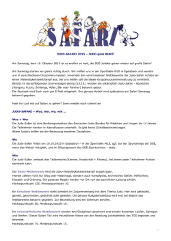 JUDO-SAFARI 2015