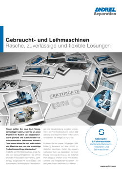 Fest-/Fl&uuml;ssig-Trennung-Service-Gebraucht