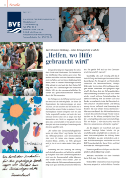 Helfen, wo Hilfe gebraucht wird - Kurt Denker