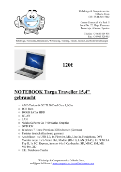 Notebook gebraucht für 120 - Webdesign & Computerservice