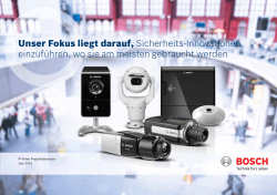 IP product overview - Bosch Security Systems